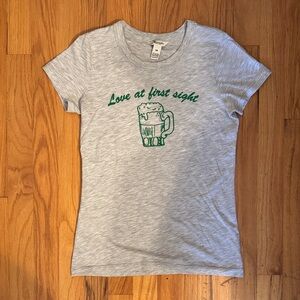 2000s Abercrombie & Fitch Heather Gray St Patrick’s Day T-shirt